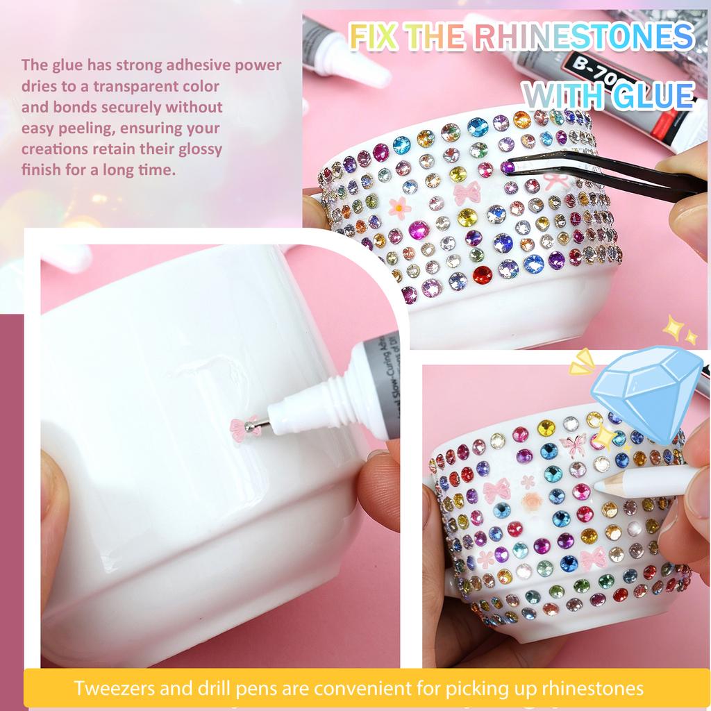 Resin Rhinestones Jelly Nail Rhinestones Resin Flat Back Colorful Glitter Charms Accessories Nail Art Decorations DIY Accessorie