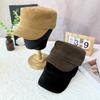 25 Early autumn new high-quality woolen flat-top hat women's solid color versatile trend shows the face small hat trend