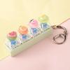 Cute Sticker DIY Button Squeeze Toy Keychain - Stress Relief Pendant