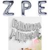 Large 40 Inch Silver Letter Balloons Foil Helium Air Balloons Perfect For Celebrations And Special Events
