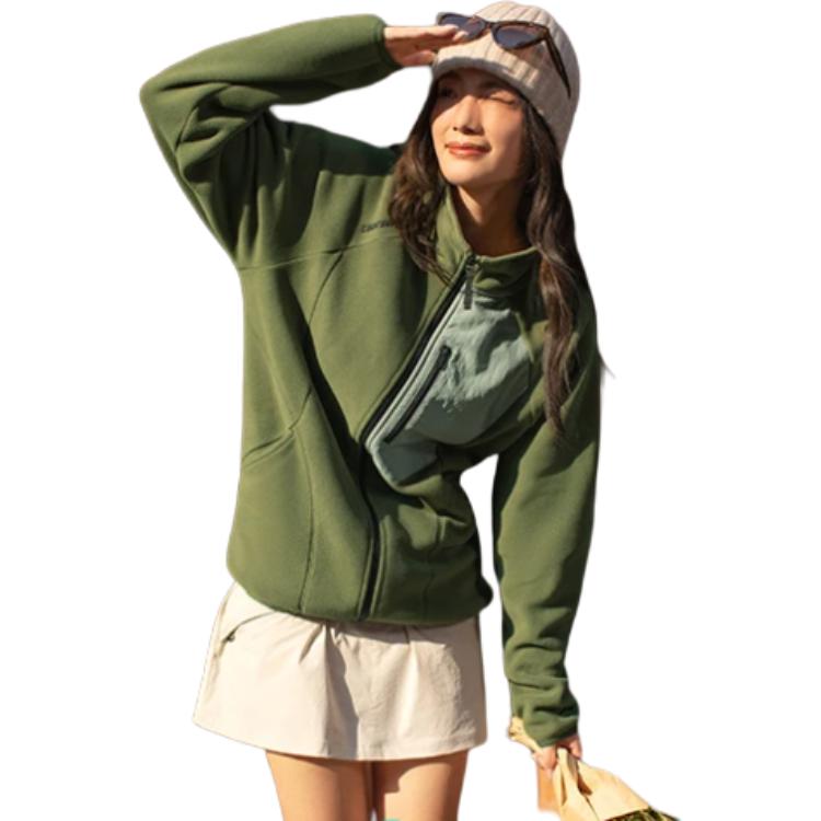 Li-Ning Outdoor CF Fleece Warm Water-Resistant Loose Cardigan Men Outerwear AWDV917-2