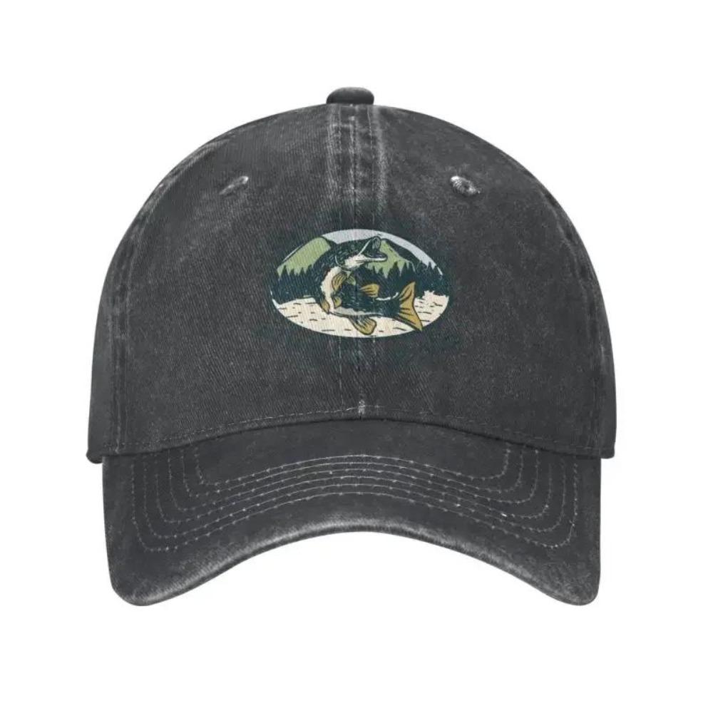 2025 Cotton Women Want Me Fish Fear Me Baseball Cap Men Women Adjustable Dad Hat Outdoor Casual and Versatile Sun Protection