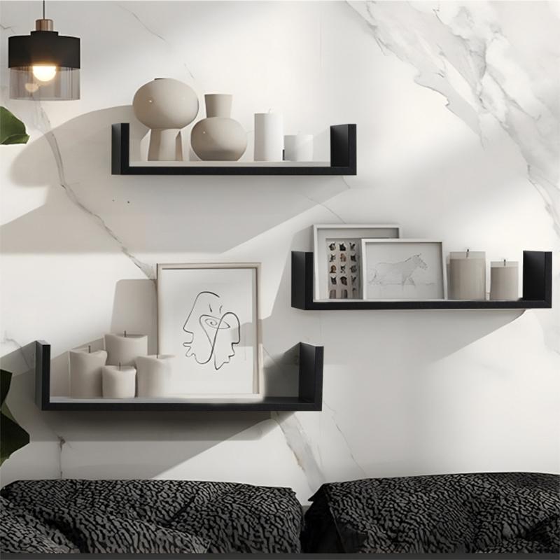 Pack of 3 Wooden Shelves Perfect as Unique Gift for Displaying Photos Plant and Books