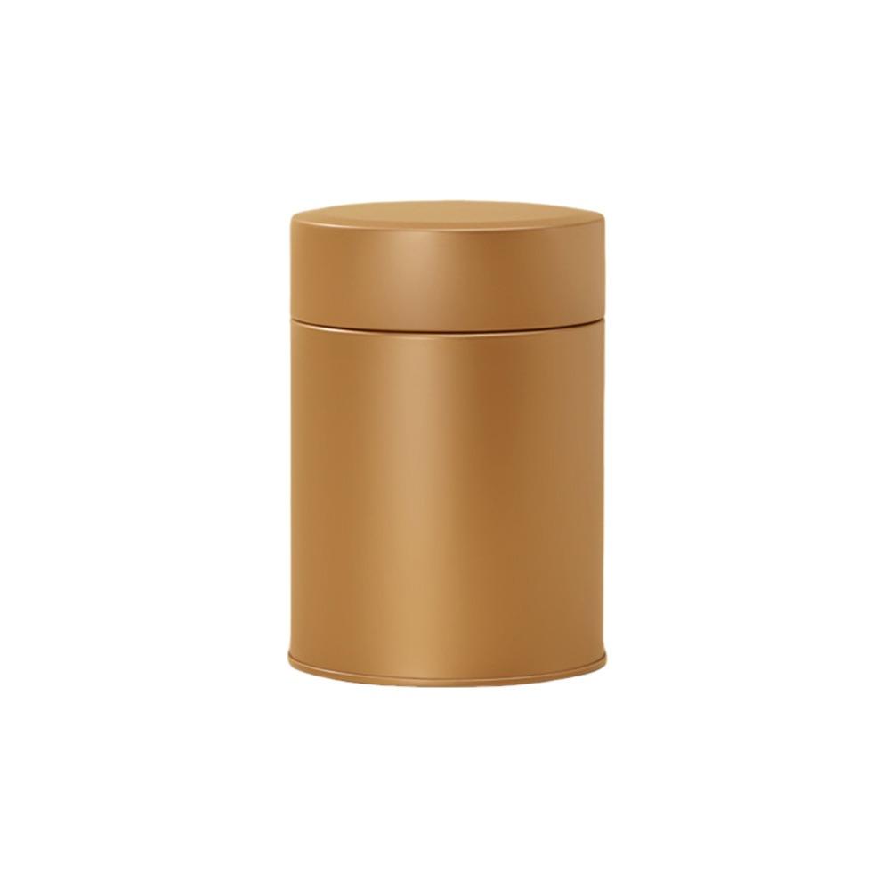 Hiqh Quality Tinplate Tea Tin Large Capacity Round Sealed Tea Can Moisture-proof Tea Jar for Home&Travel