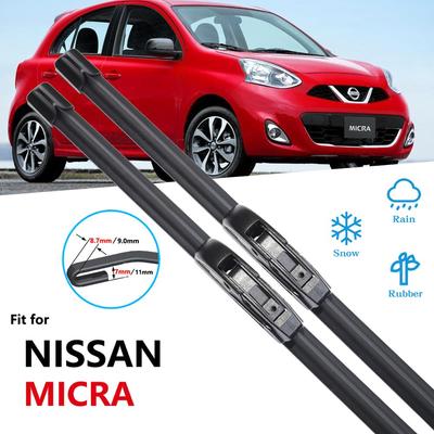 For Nissan Micra 2000~2017 K11 Wiper Blade Car Accessories Stickers Front Windscreen Windshield Wipers 2002 2003 2005 2006