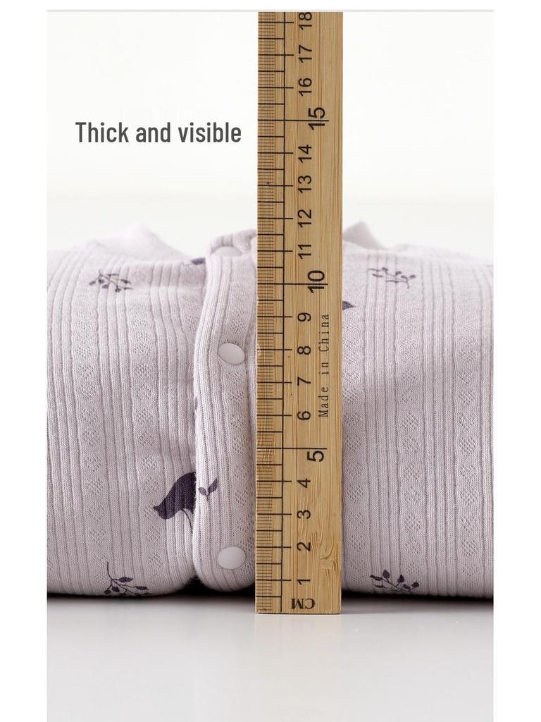 Unisex A-Class Pure Cotton Quilted Newborn Jumpsuit - Winter Thickened 120g Baby Wear