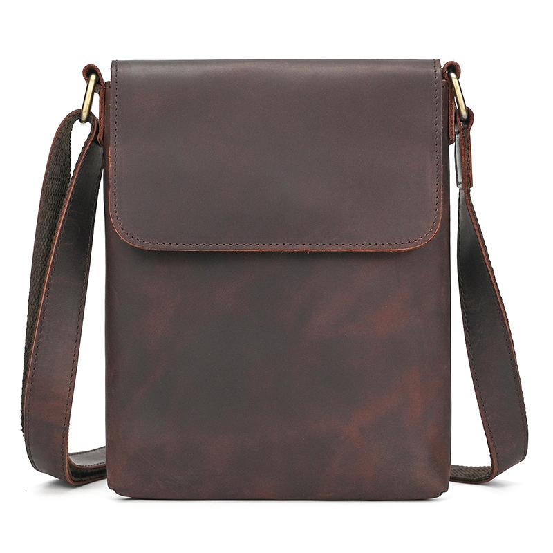

Mini Shoulder Bags Genuine Leather Crossbody Bags For Phone Wallet Outdoor Sling Bags For Men Male Leather Shoulder Bags Retro