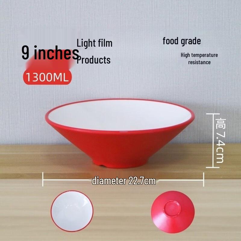 777 Melamine Two-Tone Douli Noodle & Rice Bowl