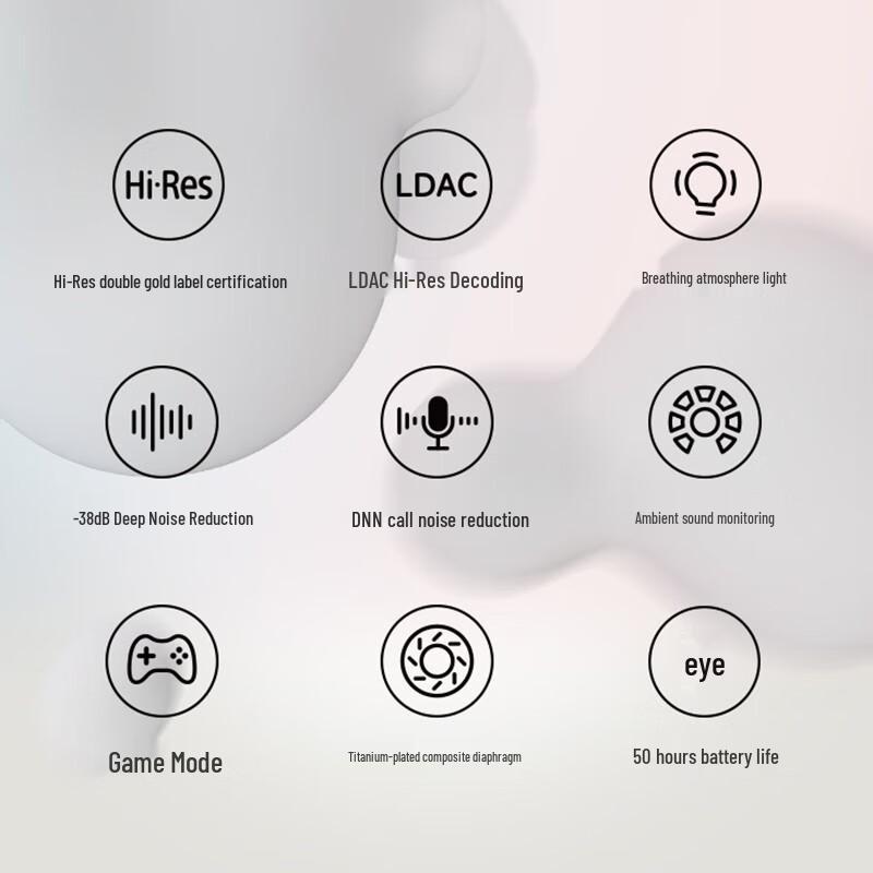 EDIFIER Hua Zai Free Pro Wireless Noise-Cancelling Headphones