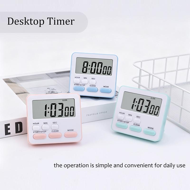 Digital Display Cooking Alarm Clock Kitchen Timer Sleep Stopwatch Clock House Countdown Kids Student Learning Time Manager