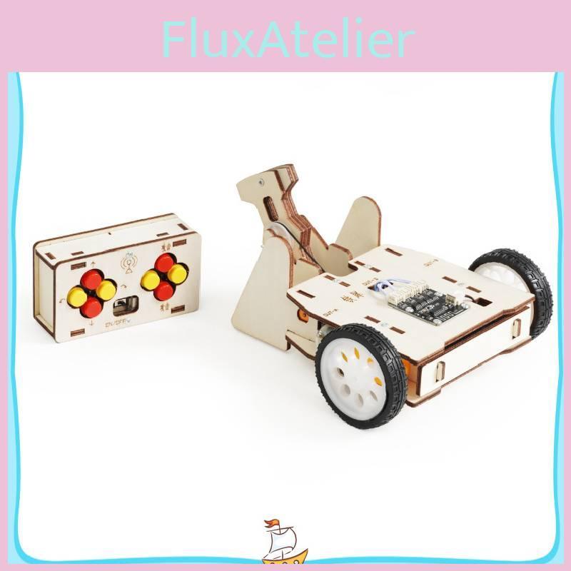 Remote Control Battle Tank Science Kit With Wooden Material For Kids Learning