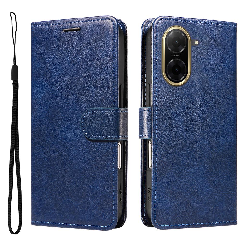 For Xiaomi Redmi A5 4G (171.7*77.8*8.3mm) Leather Wallet Case with Strap Solid Color Phone Stand Cover