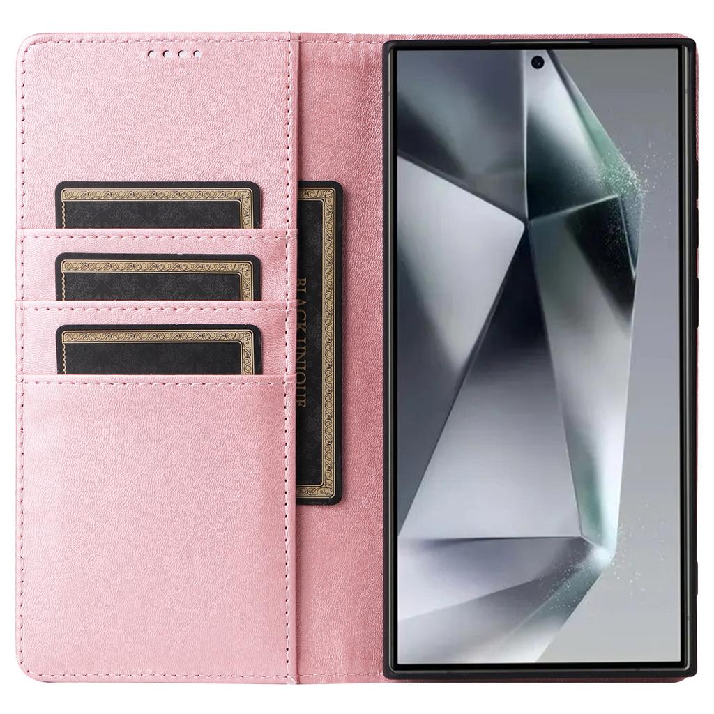 Für Samsung Galaxy S24 Ultra Hülle RFID Blocking Wallet Leder Handyhülle