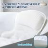 Ergonomic 4D Bathtub Pillow Machine Washable Head Shoulder Support Bath Cushion with 6 Suction Cups