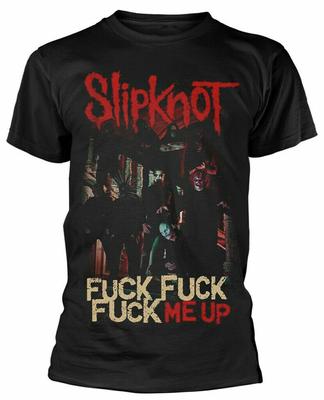 Slipknot F Ck Me Up Siyah Klasik Rock Metal Tişört Ürünleri Unisex Tişört