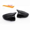 Black Sports Style Rear Mirror Cover Replacement with Carbon Fiber Pattern for Volkswagen VW Golf6 MK6 2008-2012