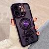 Electroplateastronaut Fold Stand Holder Case for Iphone 14 13 12 11 Pro Max Xs Xr X 14 7 8 Plus Luxury Soft Protective Shell