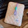 Floral Student Laptop Bag Flower Pattern Computer Storage Bag Cute Tablet Protective Case  Girl