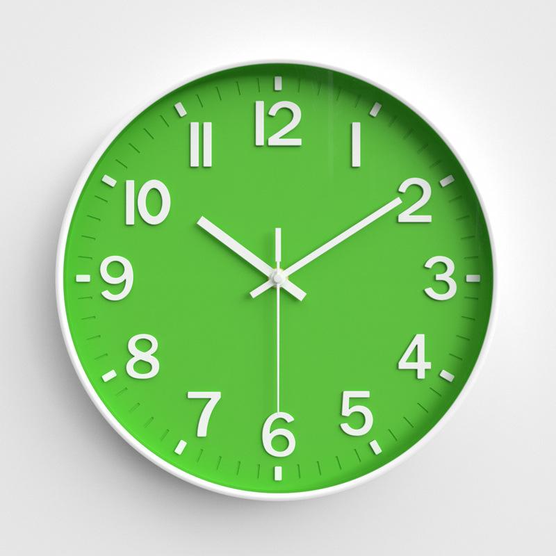 Living Room Wall Clock Modern Simple Home Clock Bedroom Silent Wall Clock Round Quartz Clock 12 Inches 30CM