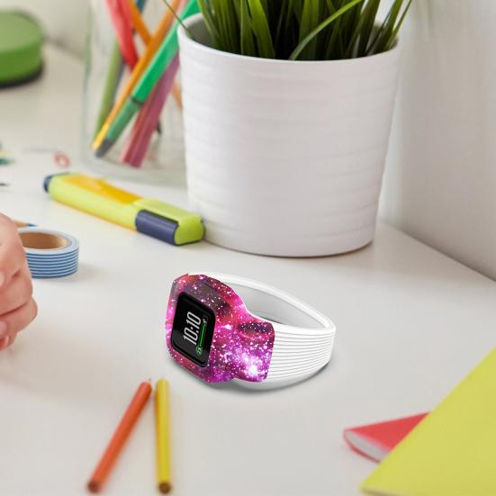 Watch Band Waterproof Printing Wrist Strap Soft Silicone Replacement for Garmin Fit JR3/Vivofit