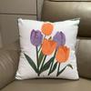 Peach Skin Lily Of The Valley Cushion Cover 2D Print Floral Pillowcase For Sofa Couch Decorative Throw Pillow Case Home Decor