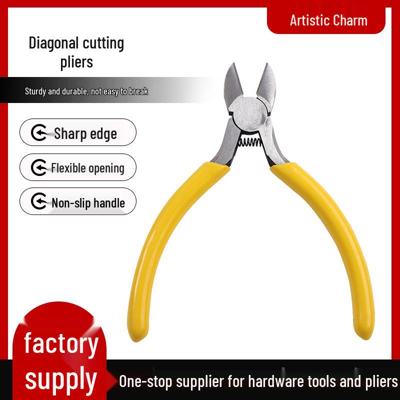 

4.5-Inch Angled Needle Nose Pliers for Jewelry and DIY Crafts