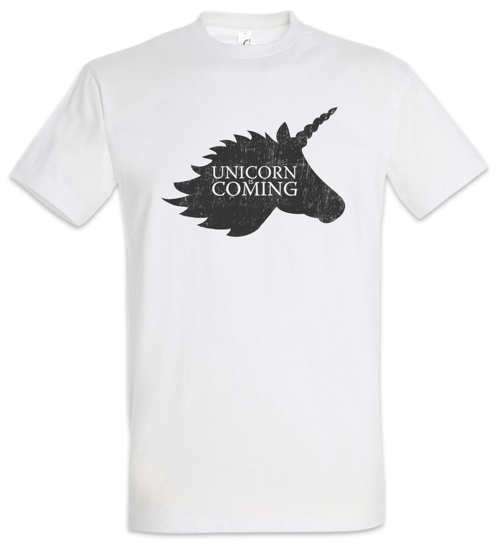 Unicorn Is Coming T-Shirt Game Of Fun Unicorns Stark Winter Thrones Wolf 2XL