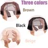 Female Headband Wig Cap Hd Lace Wig Cap For Wig Making U Part Wig Caps With Adjustable Velvet Wig Grip To Wear Wig Nude Hair Net