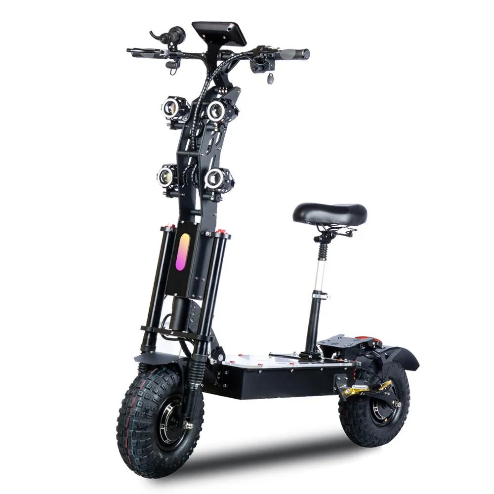 TOURSOR X14 Folding Electric Scooter with Seat Dual Motors 72V 40Ah Battery
