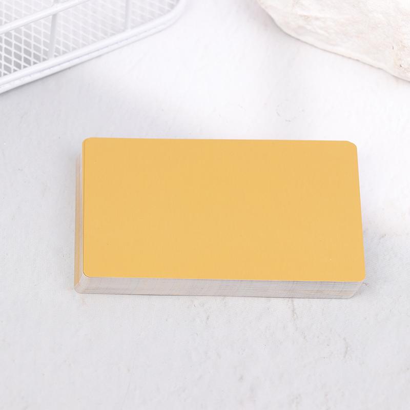 50Pcs Laser Engraving Blanks Aluminum Sheet Laser Engraving Business Card Multipurpose Diy Gift Cards