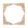 5Pcs 8cm Wood Appliques Onlays Hand Carved Corner Onlay Applique  For Cabinet Door