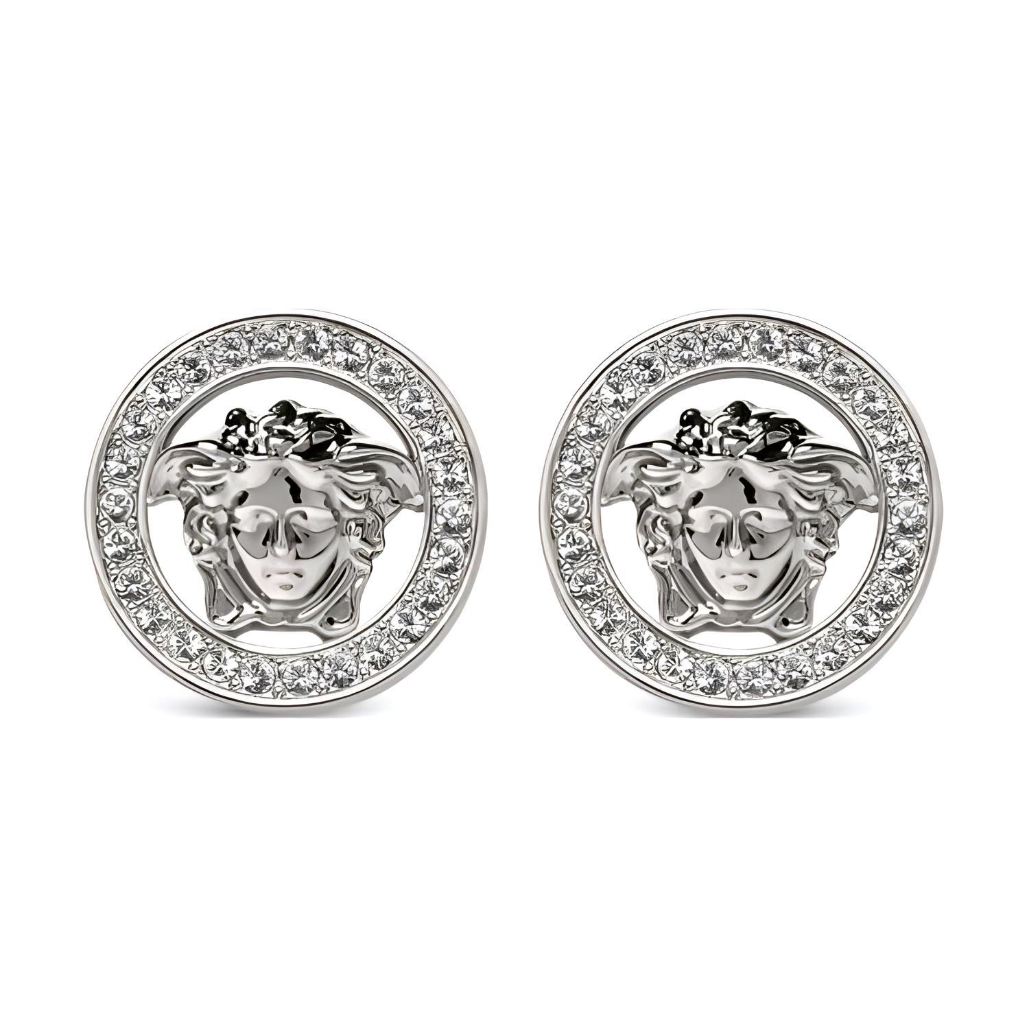

Versace Medusa Pattern Brass Earrings Women earrings Silver 10163661A00621 F,Silver