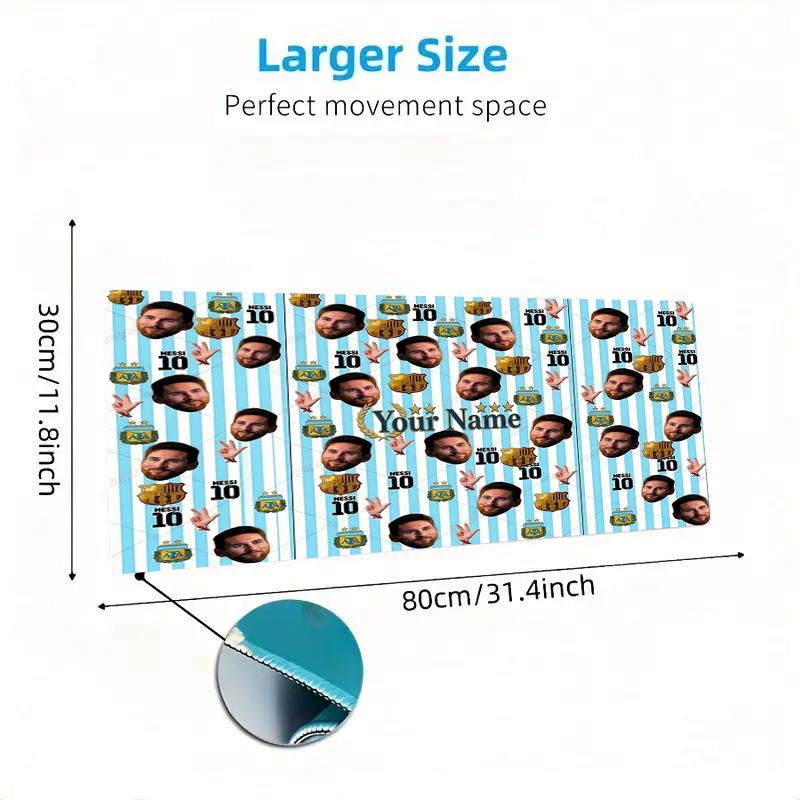 Messi Custom Name Large Size Mouse Pad Large Gaming Table Cushion Nonslip Laptop Tablet Big Mousepad Xxl Mat Mini Pc Playmat With Lock Edge Custom Nam