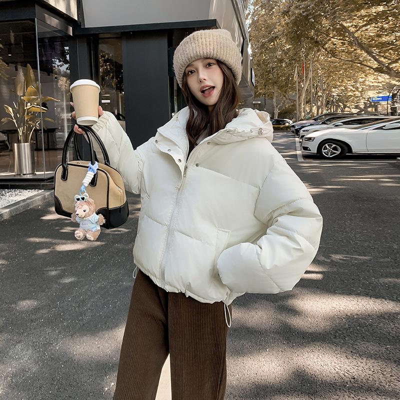 Cotton Clothes Women's 2025 Winter New Cotton Clothes Trendy Hooded Design Loose Foreign Fashion Versatile Student Bread Clothes