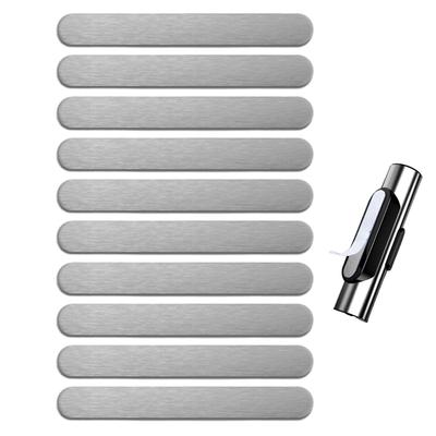 10pcs Metal Strips for Magnets Phone Case Steel Plates Self-Adhesive Metal Strips for Phone Case Vehicle Craft Room Fridge