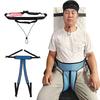 Adjustable Anti-Fall Wheelchair Seat Belt with Quick Release Straps Waist & Head Restraints for Elderly Patient Care