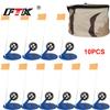 Winter Ice Fishing Pole Bag Set with Automatic Fishing Platform 10pcs Portable Kit for Outdoor Fishing