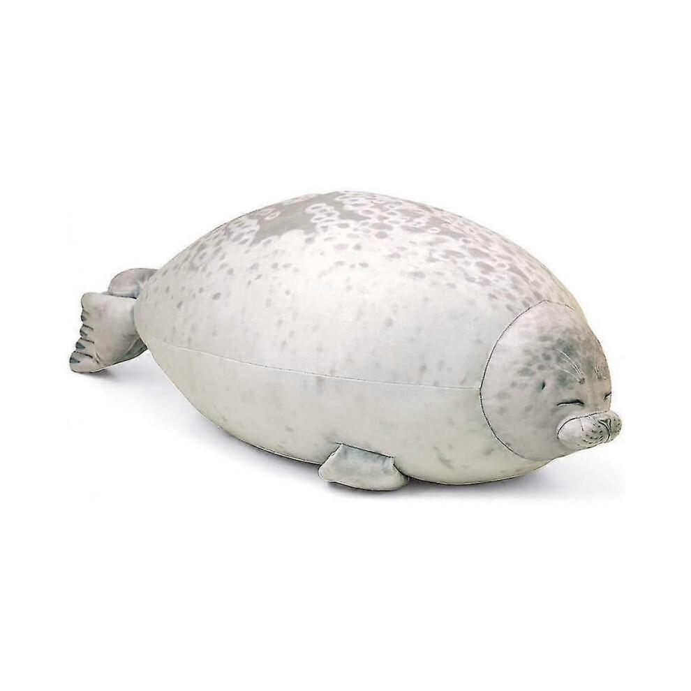 60cm Seal Animal Pillow, Chubby Blob Seal Pillow Cute Seal Stuffed Animal Cotton Plush Toy Pillow Comfortable Soft Seal Hugging Pillow Back Cushion, G