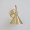 Handcrafted Brushed Brass Wall Lamp Artisan Elegance for Your Home