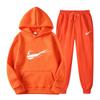 Herren Damen Fleece Hoodie Set Langarm Oberteil Jogginghose Winter Warm Lässig Sport Outfit