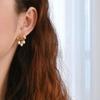 Classic dreamy glossy pattern cloud earings stud exquisite tassel pearl earrings for women banquet wedding  gifts