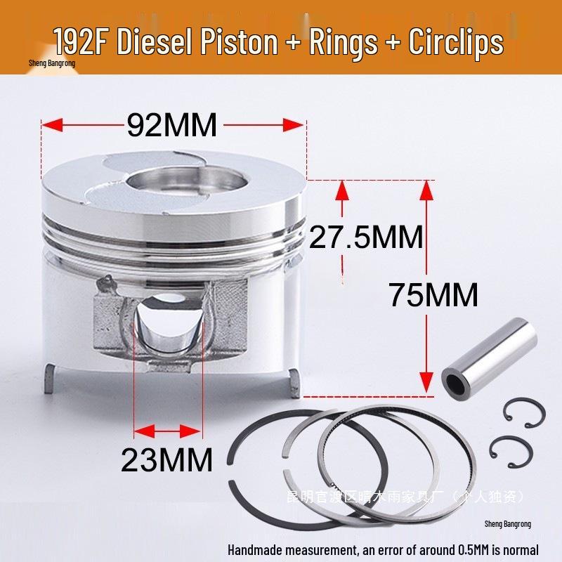 Diesel Engine Pistons for Air-Cooled Models 173-198
