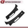 1 Pcs Windshield Wiper Cowl Cover for BMW 335i 2007-2013 Windshield Cowl Replacement No.51717161033 Black Plastic