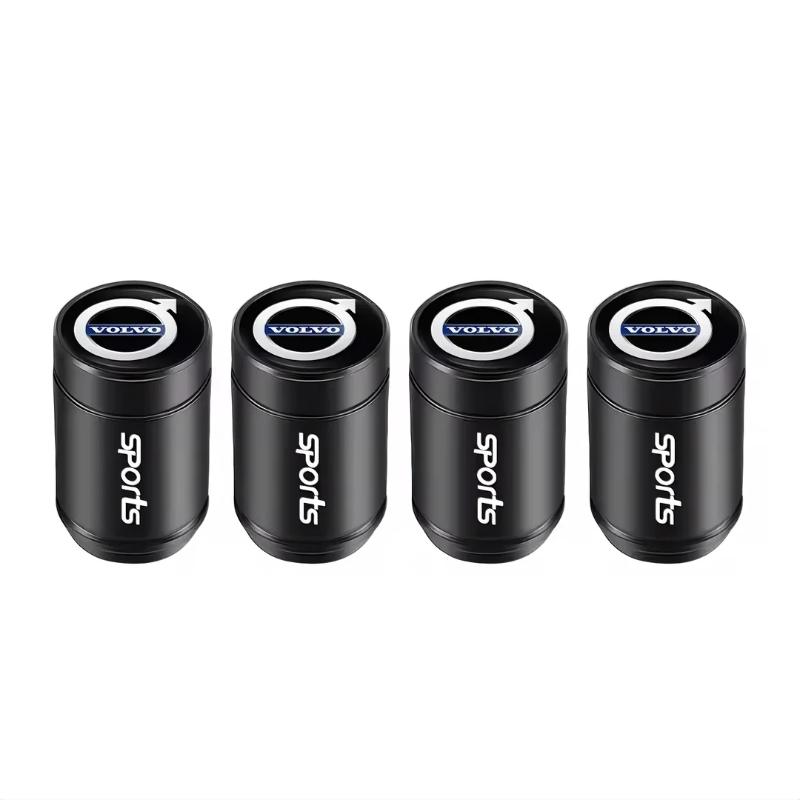 Car Tire Valve Cap Wheel Hub Sticker Tire Rim Decorative Sticker Suitable for Volvo V60 V40 Xc90 Xc40 S60 Xc60 V70 S90 V90 Xc70