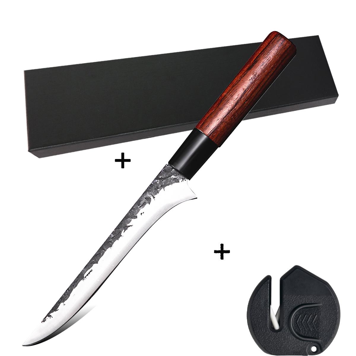 

Нож для обвалки рыбы из нержавеющей стали, нож для филетирования рыбы, острый нож для нарезки, рыболовный нож, кухонный инструмент knife whit box