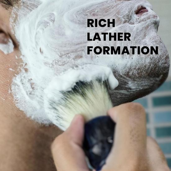 Pink Woolf Boar Shaving Brush for Men | 25mm Knot, BLACK ACRYLIC HANDLE | Creates Thick Lather & Gently Exfoliates for a Smooth Shave | Gift for Men