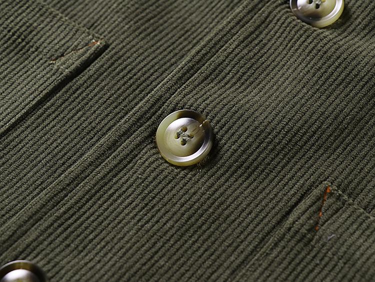 Retro Britische Übergröße Mehrere Taschen Kord Cord Corduroy Fischgrät Casual Schmal Geschnitten Hochzeits Herrenweste