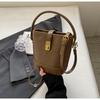 Korean version of retro handbag bag women's 2025 new autumn and winter simple versatile bucket bag niche messenger shoulder bag