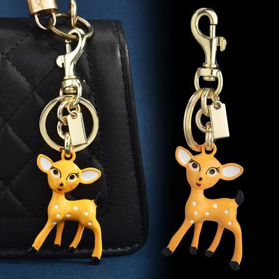 Cute 3D Fulu Bag Pendant Fashionable Versatile Deer Keychain Accessories
