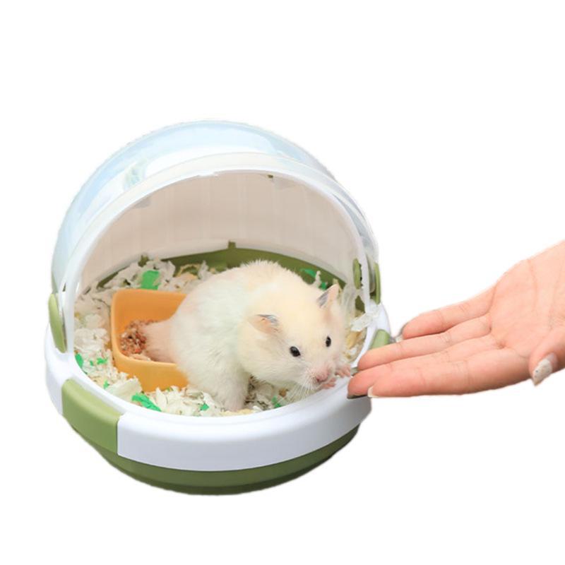 Reisekäfig aus Acryl für Hamster und Eichhörnchen - UFO-Haus